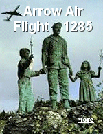 On December 12, 1985, the DC-8 transport plane crashed shortly after a re-fuelling stop leaving 248 American soldiers and an air crew of 8 all dead, Canada's worst aviation disaster. 